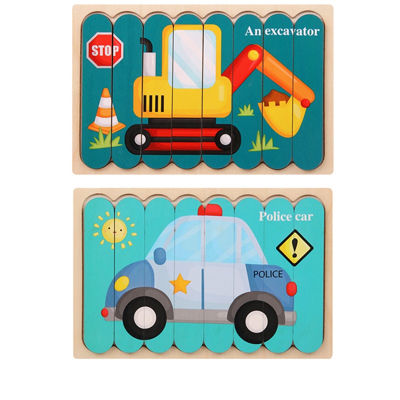 Pelle + voiture de police