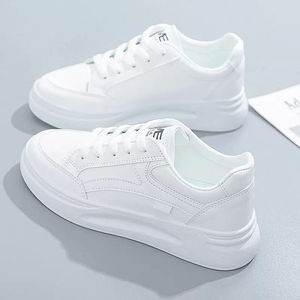 Atacado Novo Estilo Senhoras Moda Meninas Caminhando Sapatos Casuais Verão Outono Macio Esportes Tênis Brancos Para A Mulher - Product Image 2