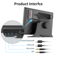 Maustor 8 pouces GPS intégré sans fil Portable Carplay Android Auto IPS 2.5D Display avec 4K et 1080P Dash Cam Support Aux BT