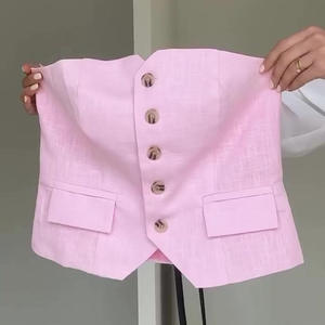 Elegant Pink <strong>Suits</strong> for Women 3 Pieces Jacket Pants Vest Notch Lapel Female Clothing <strong>Smart</strong> Banquet Office <strong>Lady's</strong> Blazers Sets - Product Image 4
