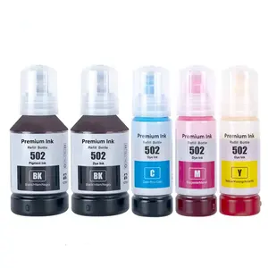 Asseel diskon besar baru 502 T502 warna Premium kompatibel botol massal tinta pewarna isi ulang berbasis air untuk Epson ET-2750 Printer grosir