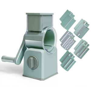 Trancheuse manuelle rotative 5-en-1 de qualité supérieure, multifonctionnelle, sûre, efficace et polyvalente pour la préparation des fruits et légumes - Product Image 6