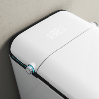 Hôtel auto ouvert wc commode bidet P piège électrique allongé toilette intelligente avec réservoir d'eau dissimulé CUPC sens de l'eau