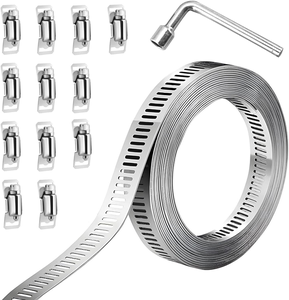 Abrazadera de manguera de correa PUX <span class=keywords><strong>Berserk</strong></span> 2024 Abrazaderas de manga de acero inoxidable 304 rollo de abarazadera 15 metros - Product Image 1