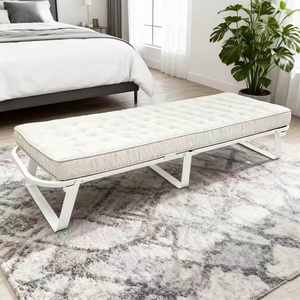 Nuovo Design <span class=keywords><strong>salvaspazio</strong></span> per la casa letto in metallo camera da letto pieghevole telaio letto singolo - Product Image 2
