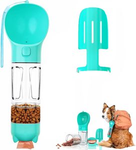 Botella de Agua y Comida Portátil para Mascotas, Ecológica, con Logotipo Personalizado, de PP+Silicona, para Viajes, Capacidad de 280g/330ml, para Uso en Exteriores - Product Image 1