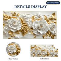 Impression sur toile HD, effet gaufré, décoration murale de luxe pour canapé, conception personnalisée OEM ODM, taille sur mesure