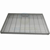Table de culture hydroponique 4x4 FT en ABS, étanche, avec valve de drainage pour système hydroponique de serre commerciale