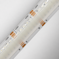 Bande LED COB RGBW professionnelle 24V, 840 LED/m, PCB 12mm, flexible, sans joint, ruban LED linéaire FOB