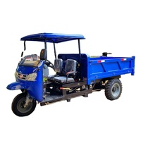 Tricycle benne basculante diesel à carrosserie ouverte, mini-dumper motorisé pour livraison