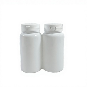100 mL HDPE White Plastic Medicine Vitamin Capsule Screw Cap Pill <b>Bottle</b> with Screen Printing - Product Image 2