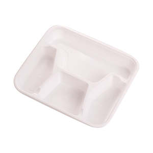 Fiambrera de plástico Rectangular desechable reciclable de Taiwán, diseño de rejilla, embalaje de comida rápida para llevar para Pizza Jelly Sushi - Product Image 2
