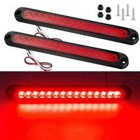 12V 24V 15 LED voiture frein arrêt tourner feu arrière camion remorque côté marqueur indicateurs lumière LED avertissement barre lumineuse camion feu stop
