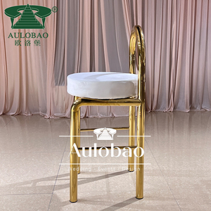 Muebles de bar de diseño único, <span class=keywords><strong>Taburetes</strong></span> de Bar dorados de acero inoxidable <span class=keywords><strong>y</strong></span> mesa alta - Product Image 6