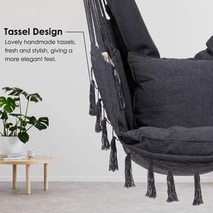 كرسي متأرجح بحبل معلق كبير من WOQI مع شرابات متينة وخفيفة الوزن محمولة للاستخدام الخارجي - Product Image 4