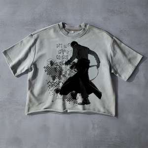 เสื้อยืดโลโก้ออกแบบได้ตามต้องการสำหรับผู้ชายเสื้อยืดลายกราฟิกแนวสตรีทเทอร์รี่280กรัมมีน้ำหนักมาก131 - Product Image 1