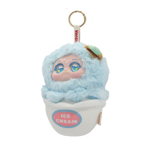 Porte-clés en peluche exquis et adorable en forme de crème glacée, figurines de boîte mystère et jouets Gachapon, cadeau de 100-120 mm - Product Image 2