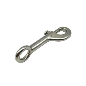 Mosquetón de gancho de resorte <span class=keywords><strong>fijo</strong></span> de extremo redondo de acero inoxidable 316 de 93mm - Product Image 1