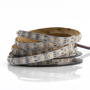 RGB + CCT LED Strip 5050 60led/Meter 12V 24V 5 Trong 1 Chip CW + RGB + WW Linh Hoạt Kép Nhiệt Độ Trắng Điều Chỉnh RGB LED Sọc