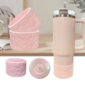 Thiết Kế Mới Hoa Daisy Silicone Khởi Động Chai Nước Cho 12-24 Oz Chai Tumblers Chống-Trượt Chai Dưới Tay Áo Bìa - Product Image 2