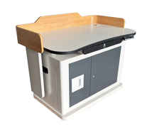 Pupitre numérique moderne en acier pour l'éducation, pupitre multimédia pour salle de classe, pupitre électronique abordable
