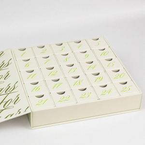 Tùy chỉnh 2mm Giấy Hộp Quà Tặng đếm ngược lịch tái chế vật liệu cho sinh nhật bất ngờ công ty sự kiện nến đẹp - Product Image 5