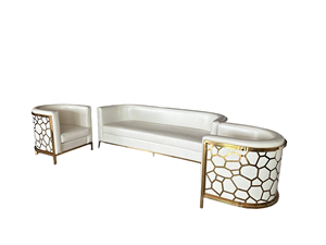 Venta al por mayor de personalización de oro blanco de acero inoxidable <span class=keywords><strong>Silla</strong></span> de boda sofá comedor fiesta evento decoración sala de estar dormitorio Hotel - Product Image 1