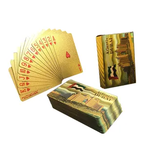Dubai Playing Cards Luxury Gold Plated Paying Cards
