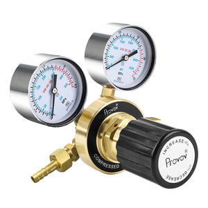 Reguladores de presión de <span class=keywords><strong>gas</strong></span> de latón completo ajustables de alta precisión Provov para argón nitrógeno CO2 oxígeno - Product Image 1