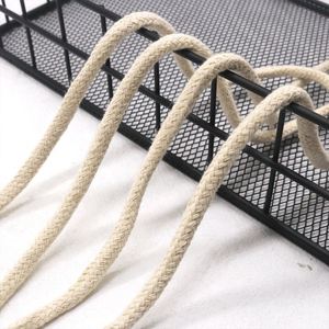 Cotton Rope <b>Cord</b> String for Shoes Bags Garments 2-4 mm Natural Color Round Drawstring <b>Braided</b> Rope Custom 5-10mm <b>Cord</b> - Product Image 5