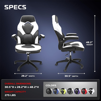 Chaise de bureau et de gaming OEM personnalisée promotionnelle du fabricant avec accoudoirs articulés