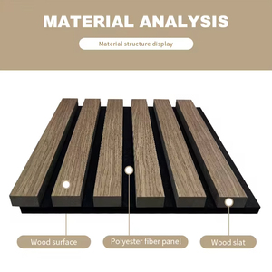 Paneles de pared de listones acústicos de madera de roble negro de buena venta 3600*600mm <span class=keywords><strong>aislamiento</strong></span> <span class=keywords><strong>térmico</strong></span> de fácil instalación <span class=keywords><strong>para</strong></span> habitaciones de Hotel - Product Image 5