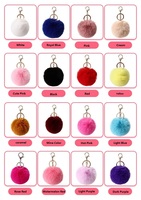 Porte-clés Pompon en Fausse Fourrure de Lapin Légère et Écologique, avec Fermoir Mousqueton, Charme Mignon DIY pour Sacs à Main – Vente en Gros