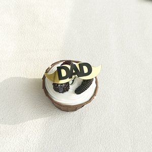 Honey And Sweetness Father's Day Cake Decoration <b>Acrylic</b> Cupcake Toppers For Dad Party Supplies - Product Image 4
