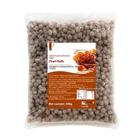 Perles de tapioca au sucre noir surgelées à cuisson rapide pour les ingrédients du bubble tea