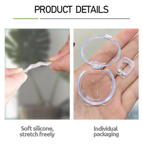 OEM Anti-Schnarch-Nasenklammer Schlafhilfe Silikon Magnetische Nicht-reizende Nasenklammer für Erwachsene - Product Image 4