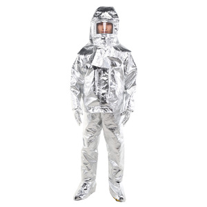 Combinaison de protection thermique pour pompiers, résistante aux hautes températures, en composite de feuille d'aluminium pour la lutte contre les incendies - Product Image 2