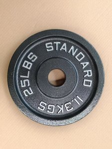 2 Discos de Pesas de Hierro Fundido con Agarre para Barra de 50 mm para Entrenamiento de Fuerza con Pesas Libres - Product Image 2