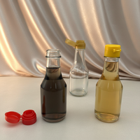 Bouteille Distributrice en Verre de 150 ml (5 oz) pour Huile, Vinaigre, Sauce Soja, Sauce Piquante, Épices, avec Bouchon Flip-Top – Vente Directe Usine