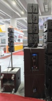 Amplificador Powavesound de 3 Vías 2 x 1000W + 3000W para Altavoz Line Array y Subwoofer, Módulo Amplificador Clase D con Procesador de Audio DSP