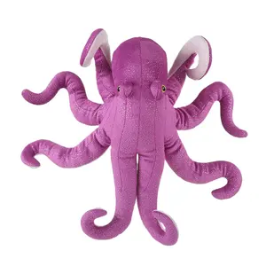 Peluche réaliste pieuvre violette, grande taille, jouet géant, personnalisé, pour enfants, en peluche