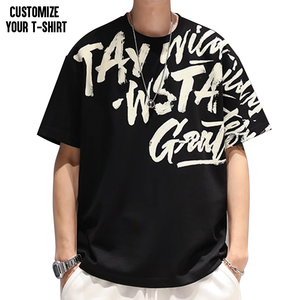 T-shirts personnalisés de haute qualité OEM, 100% coton, t-shirts personnalisés pour hommes, t-shirts oversize pour hommes, t-shirts courts pour hommes - Product Image 2