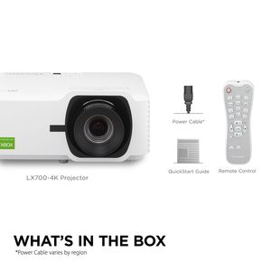 Projecteur laser portable LX700-4K, mini projecteur vidéo intelligent UHD 4K LX700-4K avec 3500 lumens ANSI, objectif DLP pour 3D - Product Image 5