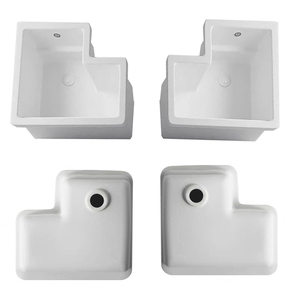 Lavabo de ferme vintage pour buanderie, à encastrer <span class=keywords><strong>sous</strong></span> comptoir, de forme irrégulière, avec <span class=keywords><strong>console</strong></span> intégrée - Product Image 4