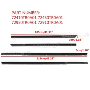 ขอบยางซีลขอบกระจกรถยนต์สำหรับ Honda Civic Sedan ปี 2012 2013 2014 2015 - Product Image 2