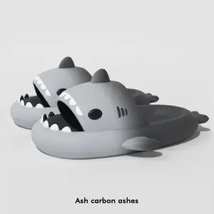 Gradient Shark Slippers Male Summer Indoor Home Bathroom Non slip Couple Shit Treading Feeling Male External Wear Shi Liang Tuo