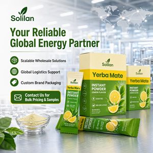 Poudre de thé Yerba Mate Solilan OEM/ODM avec <span class=keywords><strong>Inuline</strong></span>, L-Théanine, sans sucre, favorise un métabolisme sain, stimule la <span class=keywords><strong>santé</strong></span> - Product Image 3