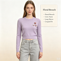 Pull tricoté décontracté à manches longues de couleur bleue, avec écusson brodé, de haute qualité, personnalisé, OEM & ODM, collection automne