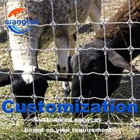 Lowes 1m 1.2m 1.5m 1.65m 1.8m Filet de clôture de ferme pour le bétail Treillis métallique Enceinte Cadre en métal pour cerfs Bovins Chèvres Porcs Maisons