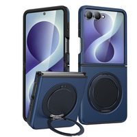 Funda Magnética Plegable 2 en 1 para Teléfono, TPU+PC, con Protección de 360 Grados °   Soporte de Anillo Giratorio con Protección Total a Prueba de Golpes para Samsung Galaxy Z Flip 7 8